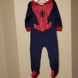 Marvel Spiderman footed sleeper/footie